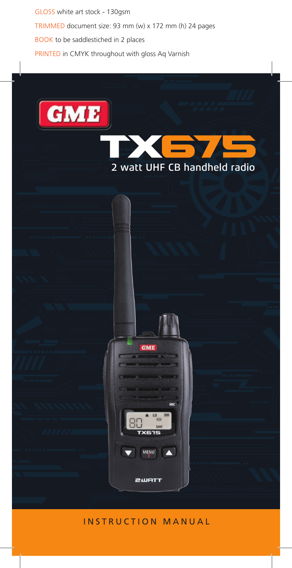 GME TX675TP User Manual | 24 pages