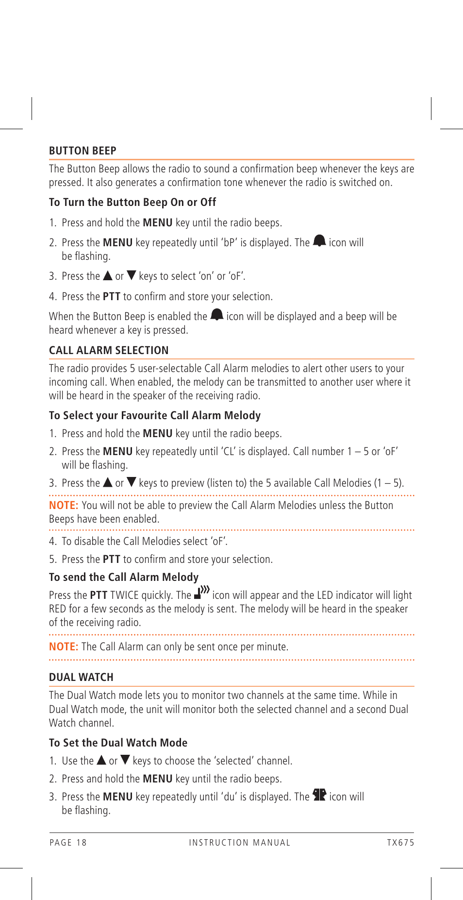 GME TX675TP User Manual | Page 18 / 24