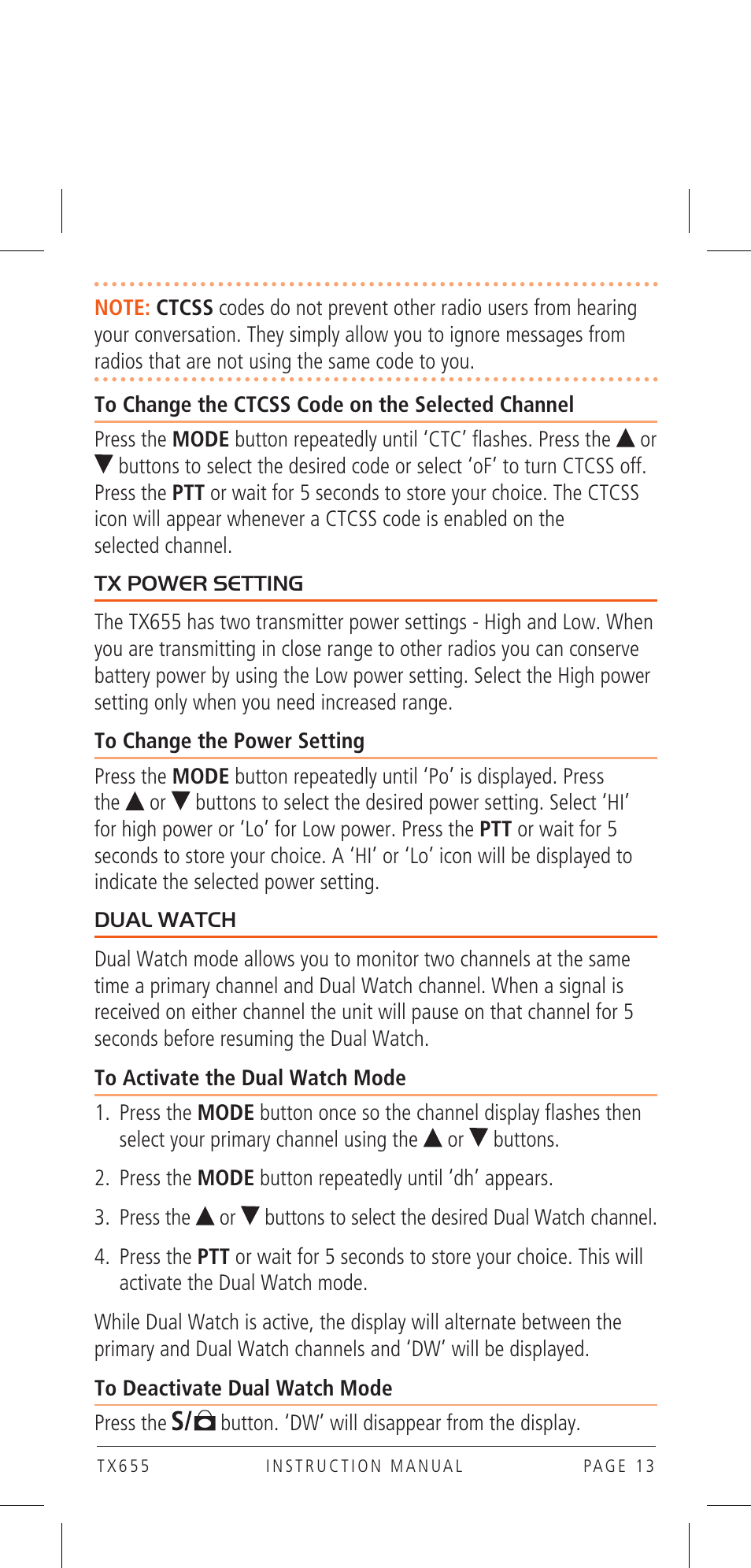 GME TX655 User Manual | Page 13 / 24