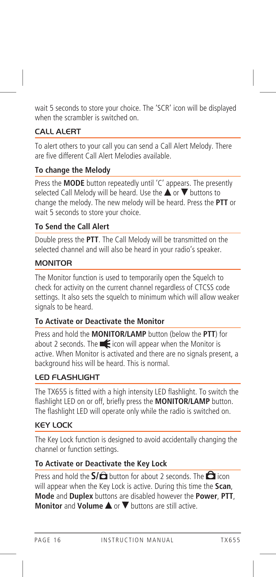 GME TX655 User Manual | Page 16 / 24