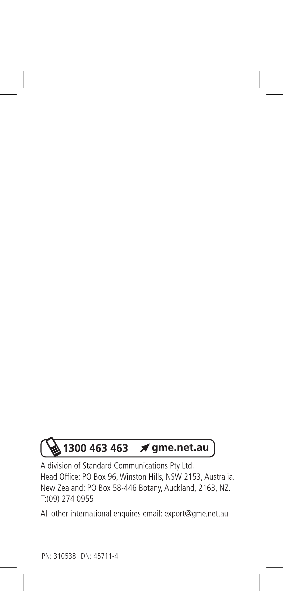 GME TX655 User Manual | Page 24 / 24
