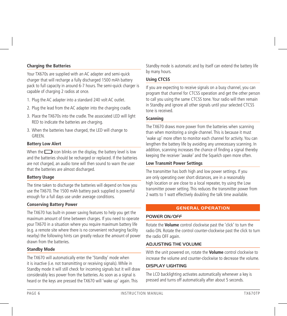 GME TX670TP User Manual | Page 6 / 16