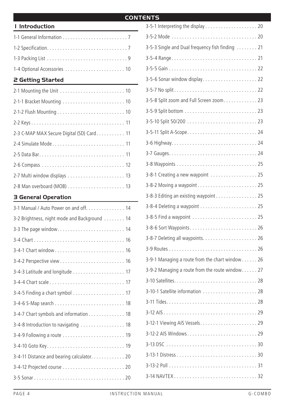 GME G142CFD User Manual | Page 3 / 44