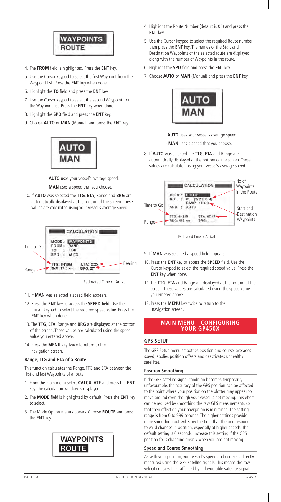 Main menu - configuring your gp450x | GME GP450XB User Manual | Page 18 / 32