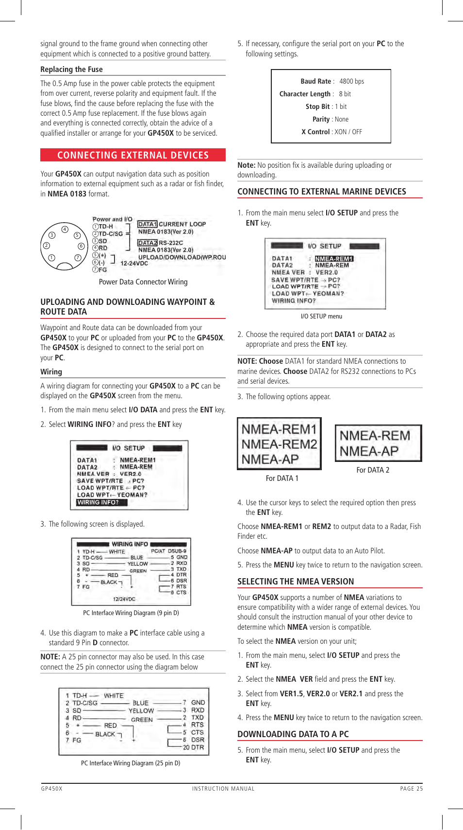 Connecting external devices | GME GP450XB User Manual | Page 25 / 32