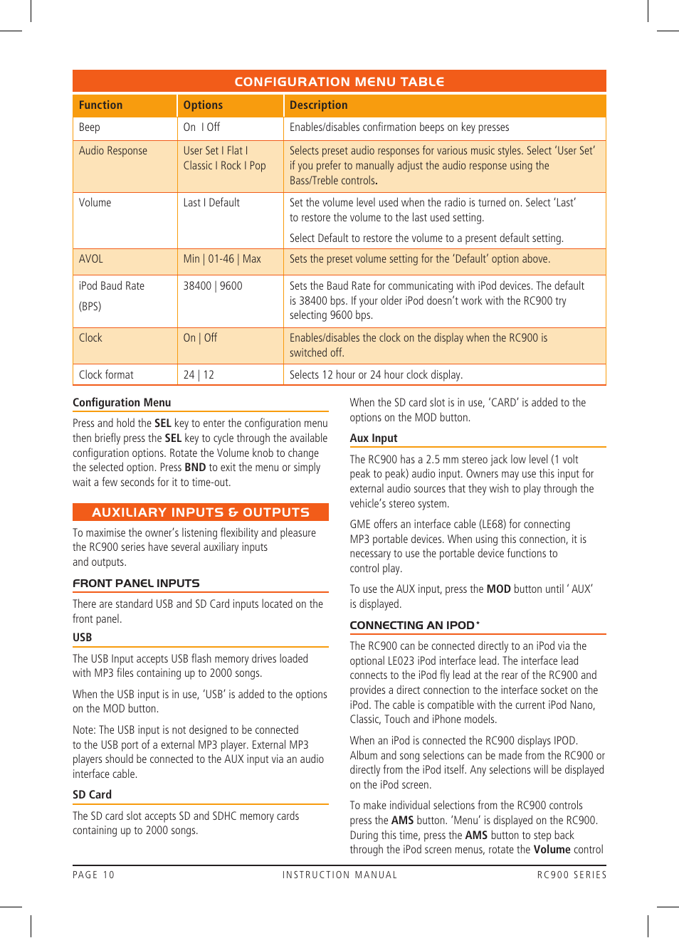 GME RC900 User Manual | Page 10 / 16