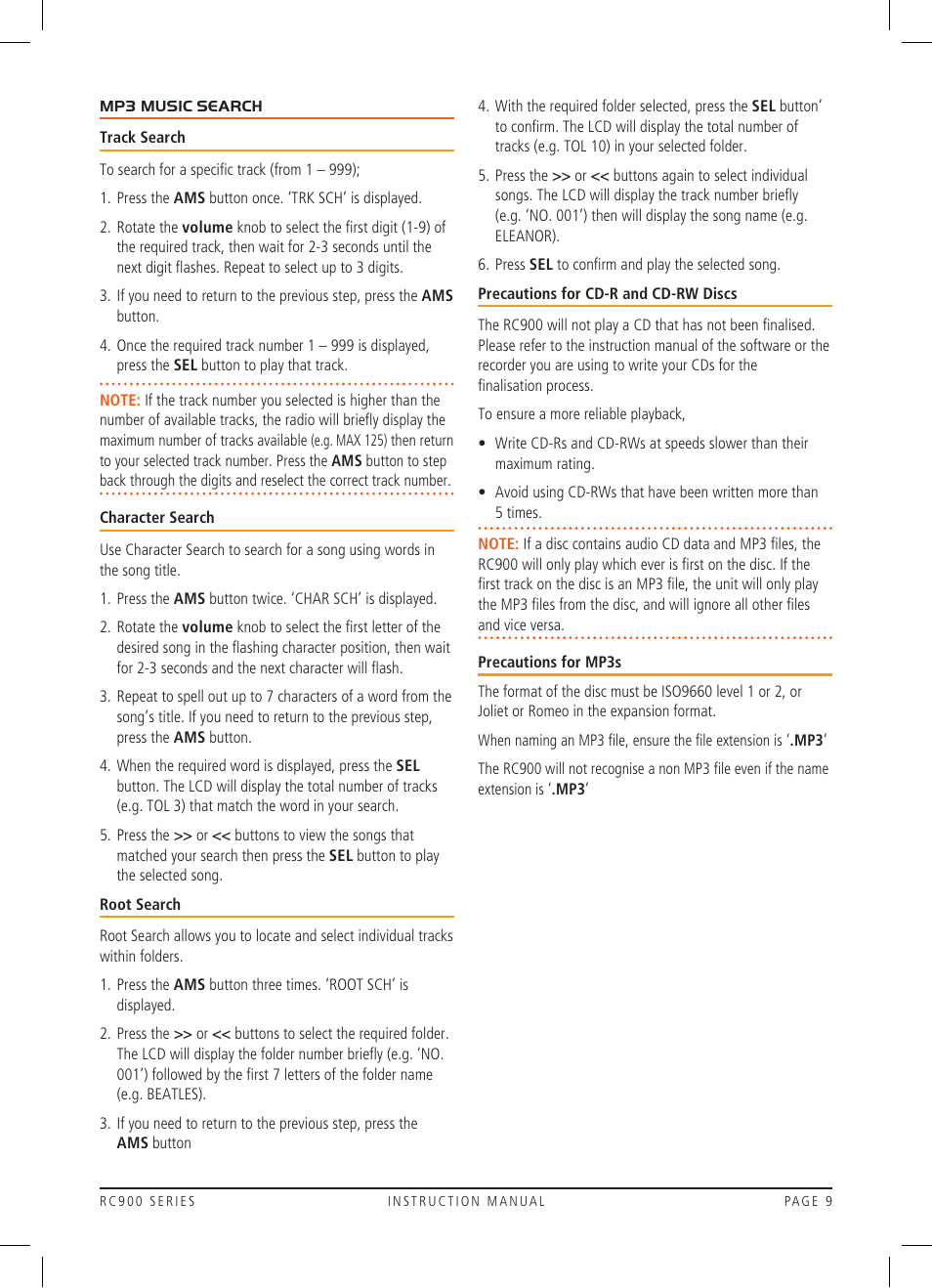 GME RC900 User Manual | Page 9 / 16