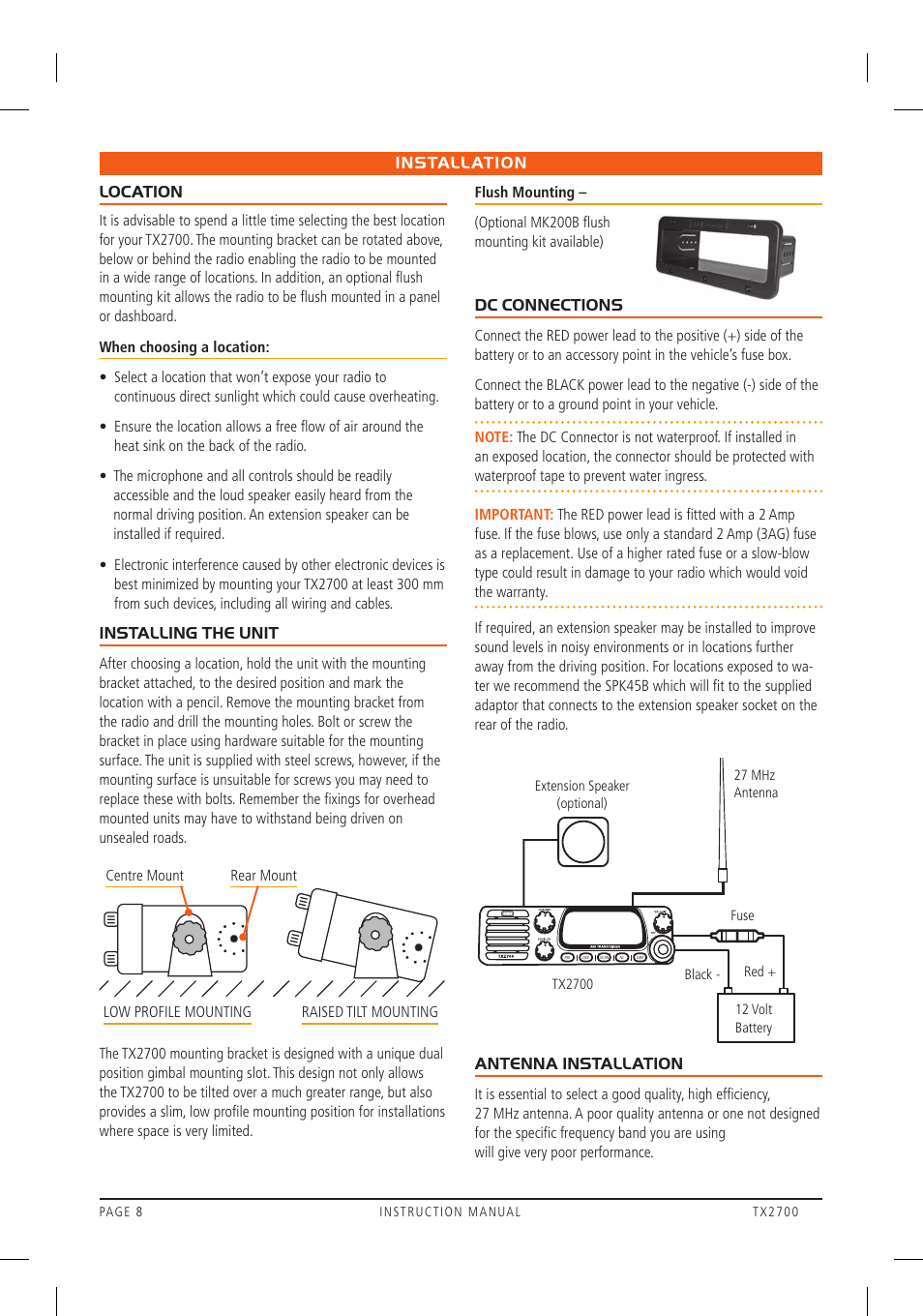 GME TX2700 User Manual | Page 8 / 12