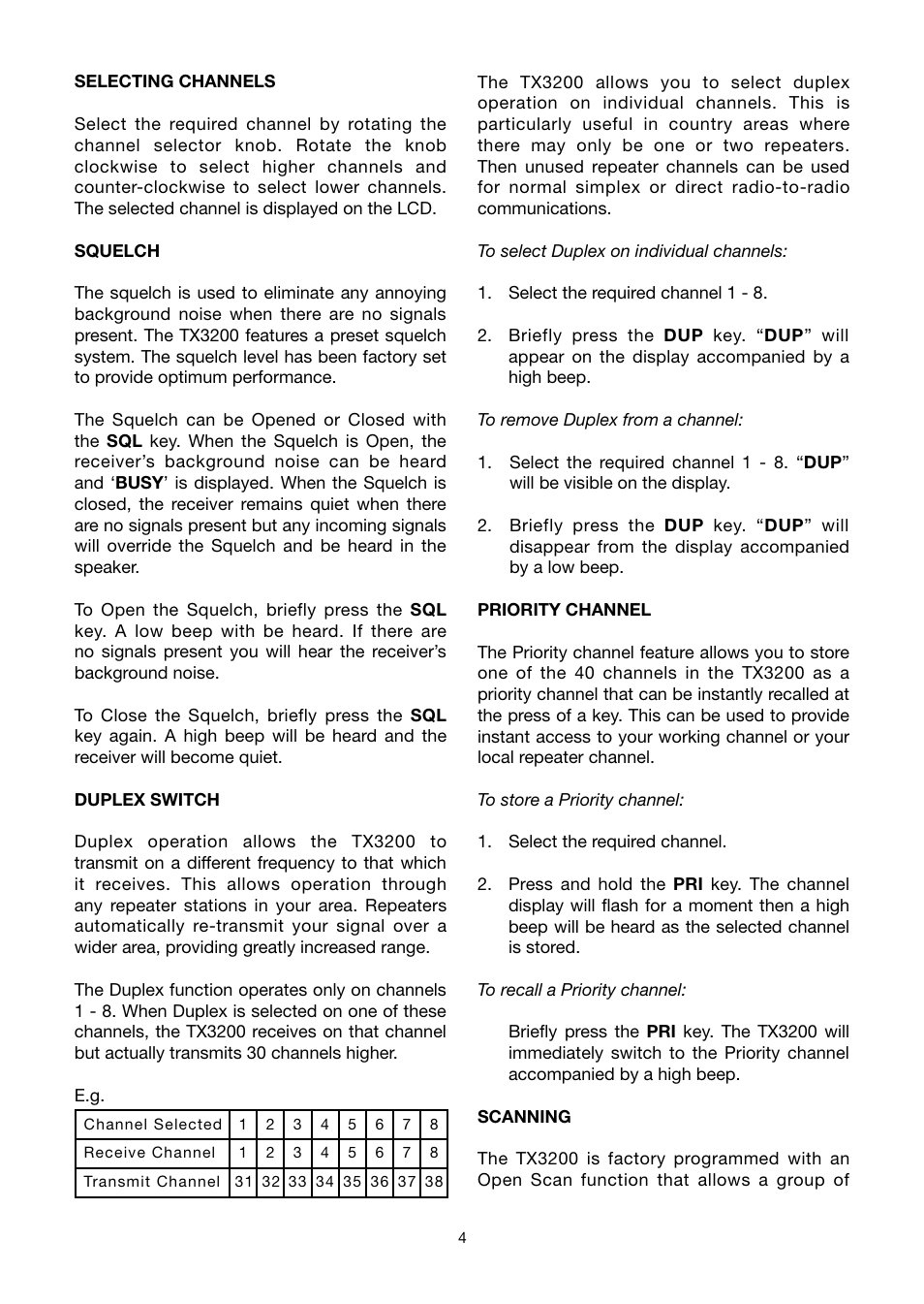 GME TX3200 User Manual | Page 4 / 16
