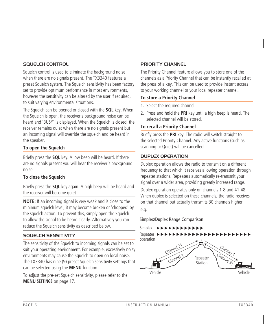 GME TX3340 User Manual | Page 6 / 28