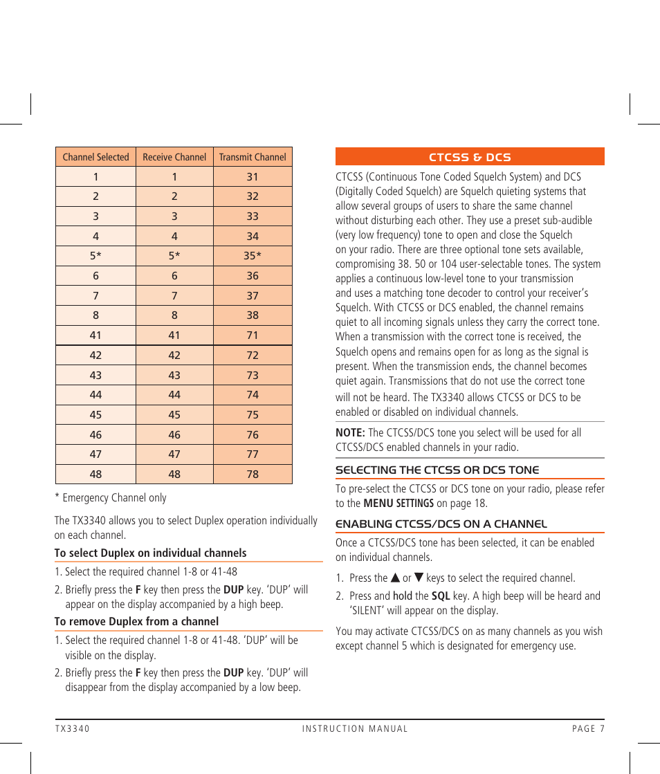 GME TX3340 User Manual | Page 7 / 28