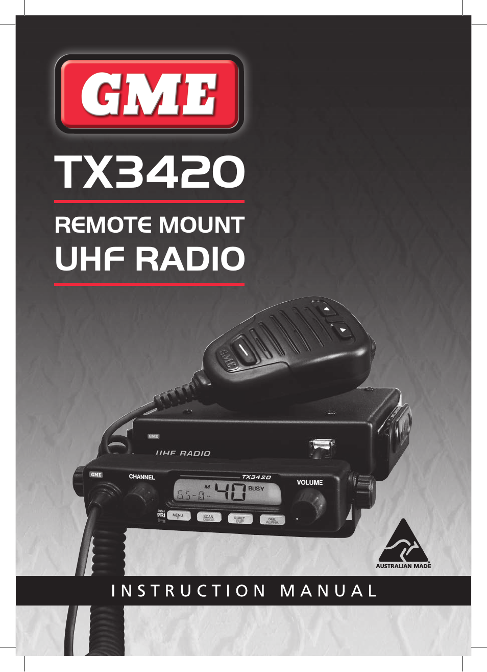 GME TX3420 User Manual | 24 pages