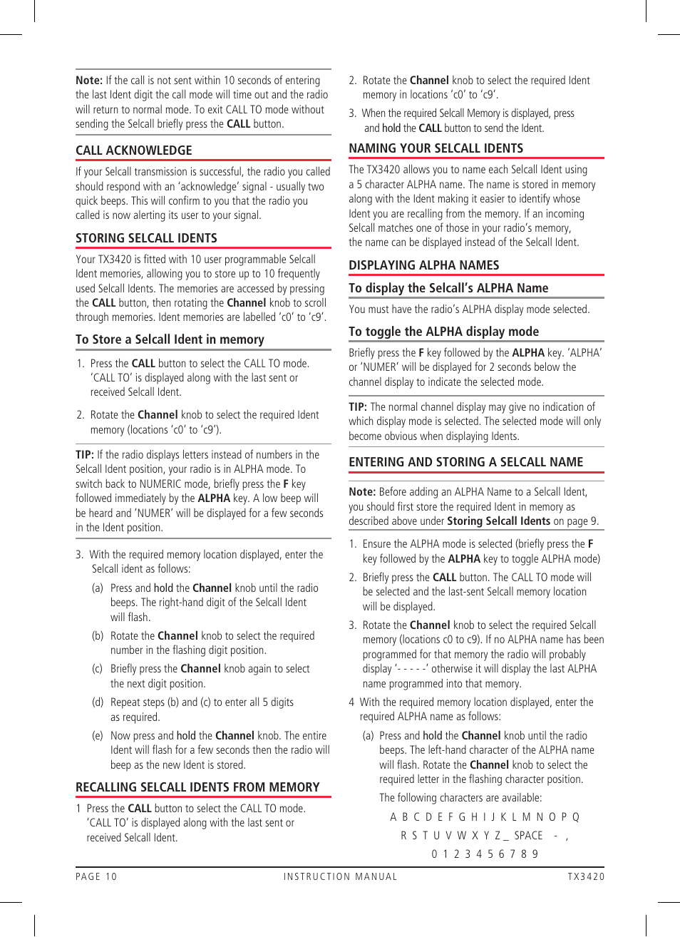 GME TX3420 User Manual | Page 10 / 24