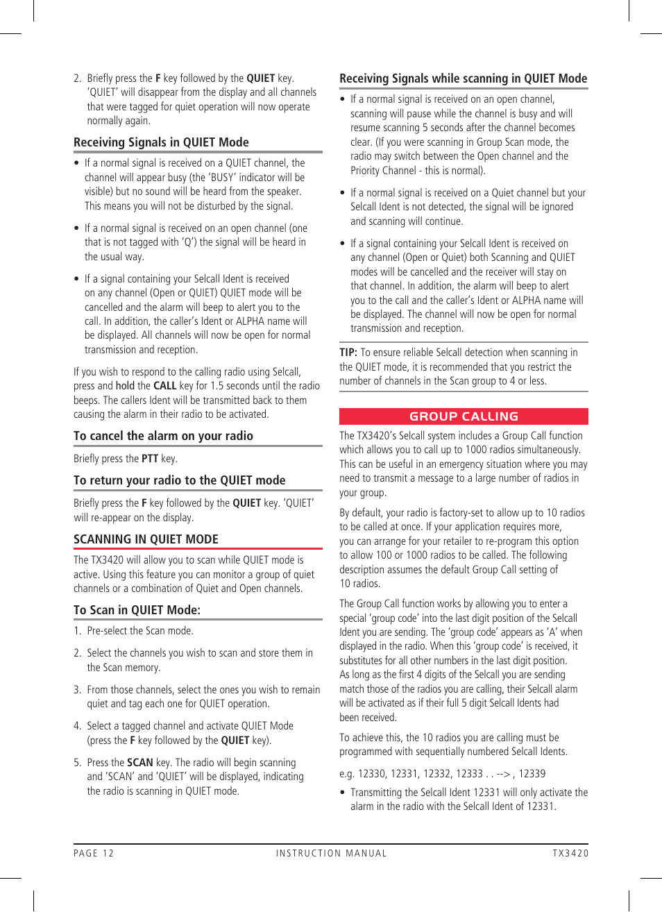 GME TX3420 User Manual | Page 12 / 24