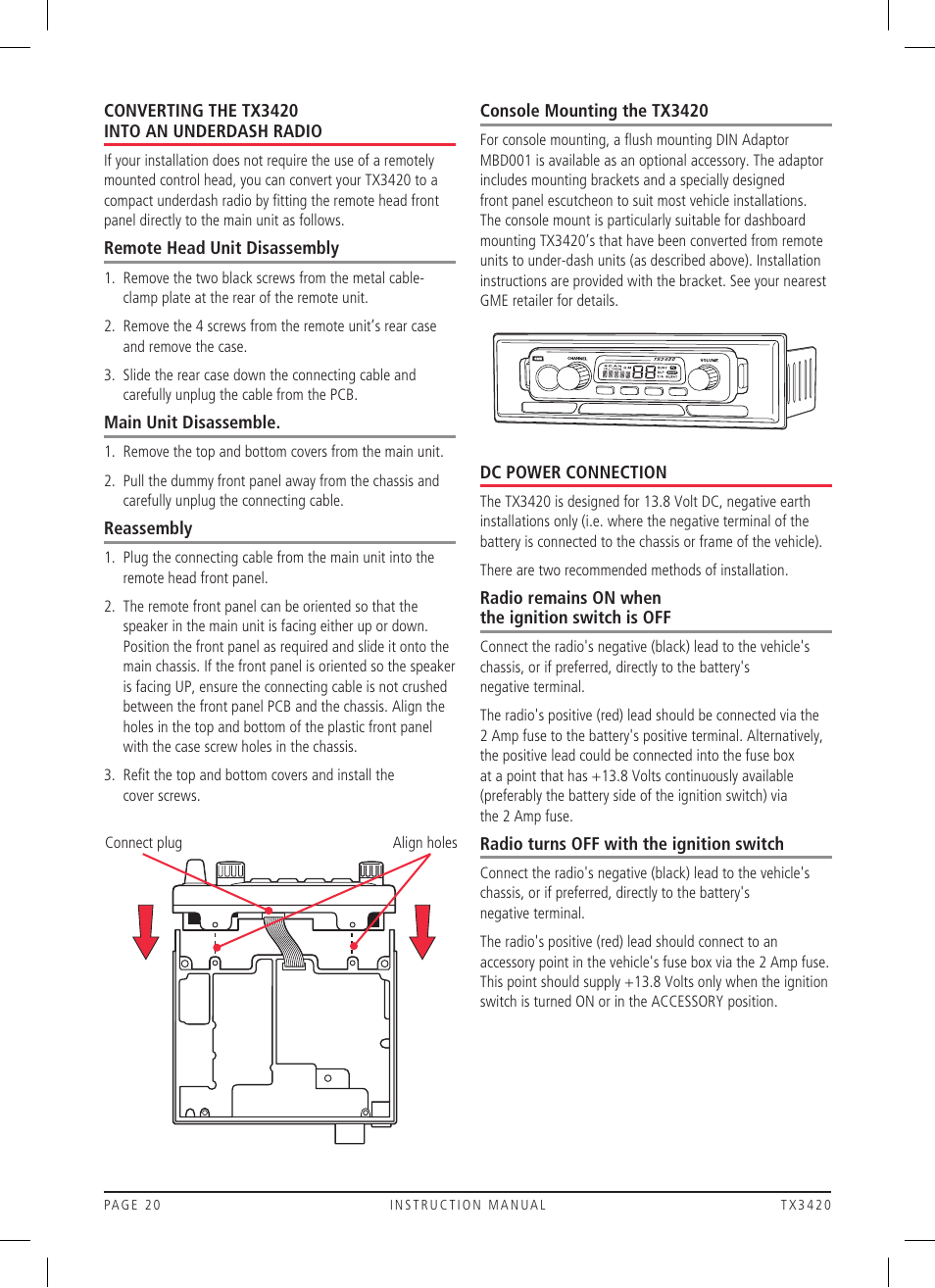 GME TX3420 User Manual | Page 20 / 24