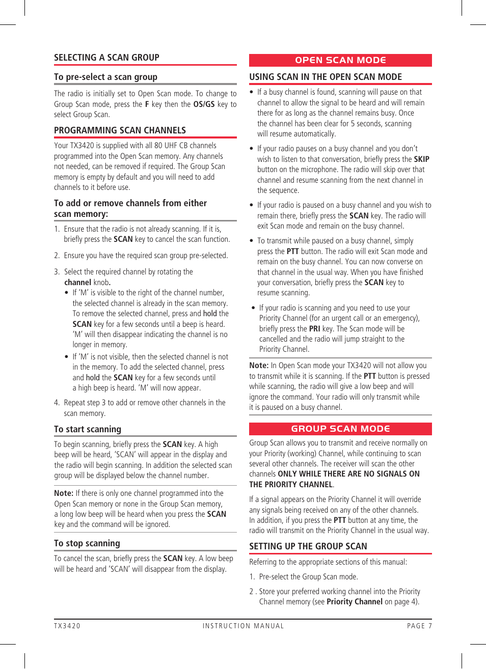 GME TX3420 User Manual | Page 7 / 24