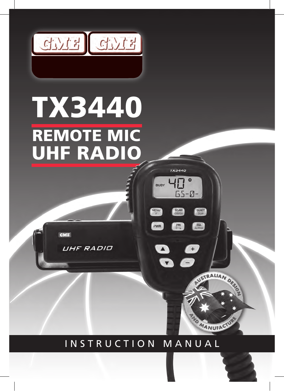 GME TX3440 User Manual | 24 pages