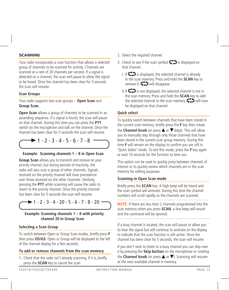 GME TX3520 User Manual | Page 13 / 36