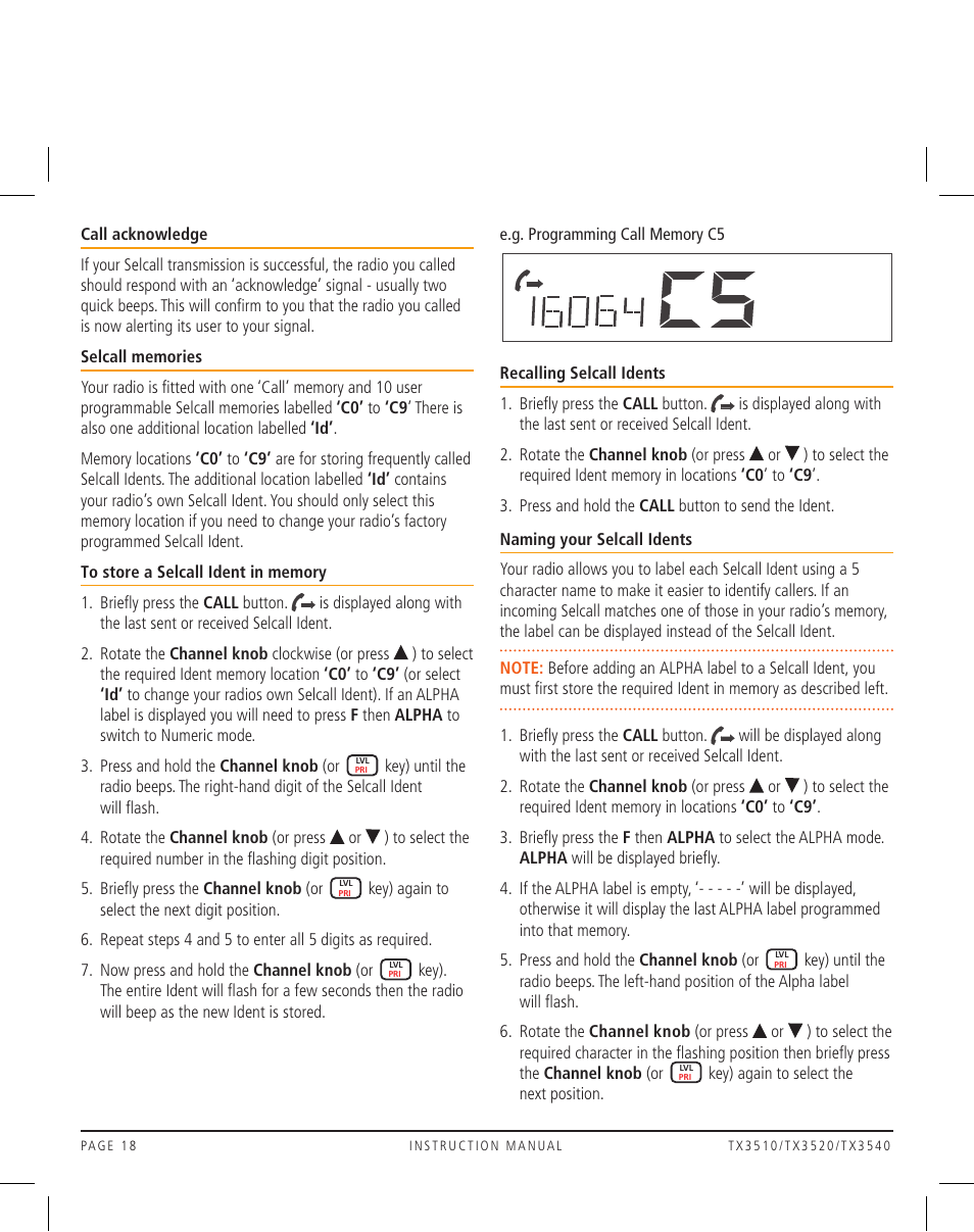 GME TX3520 User Manual | Page 18 / 36