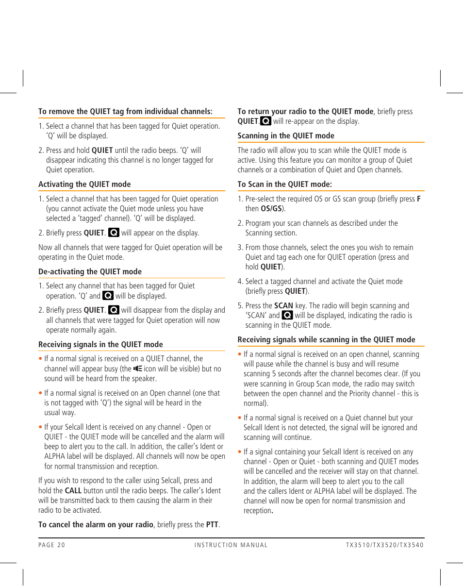 GME TX3520 User Manual | Page 20 / 36