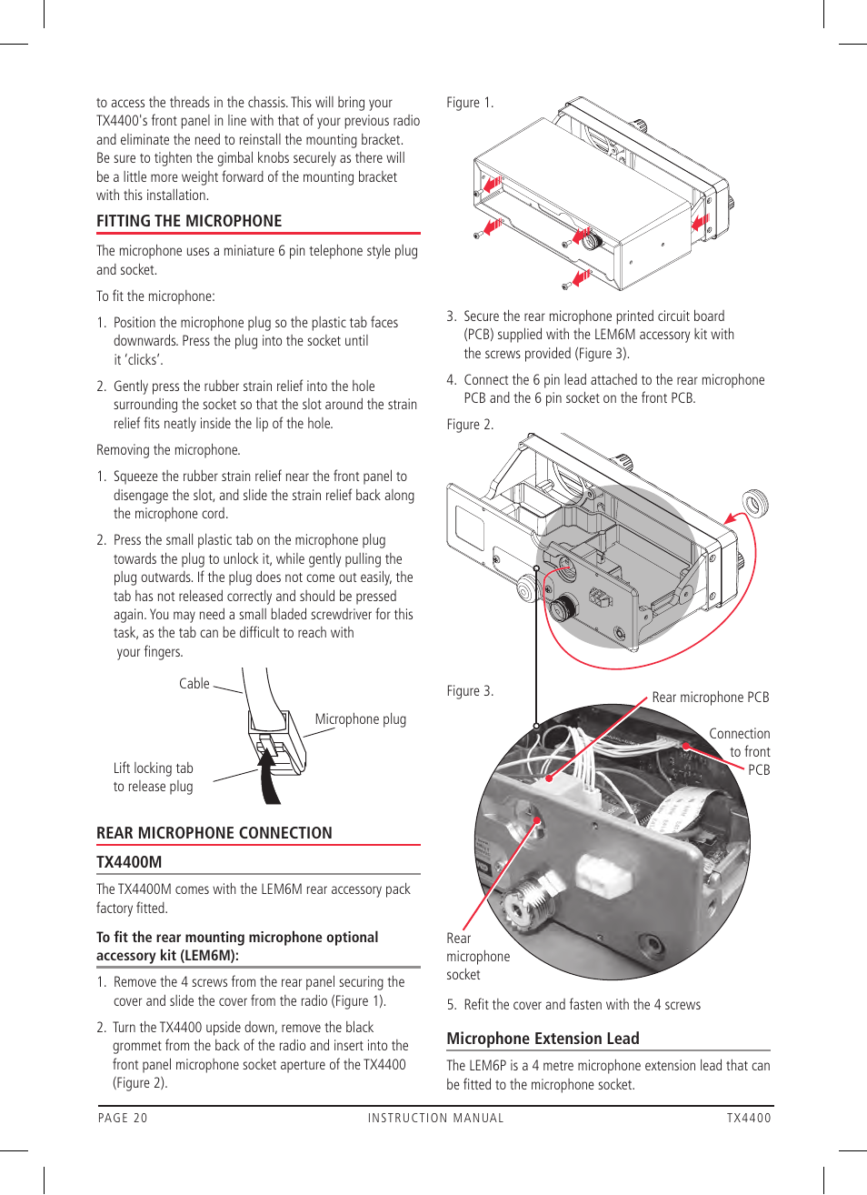 GME TX4400 User Manual | Page 20 / 24