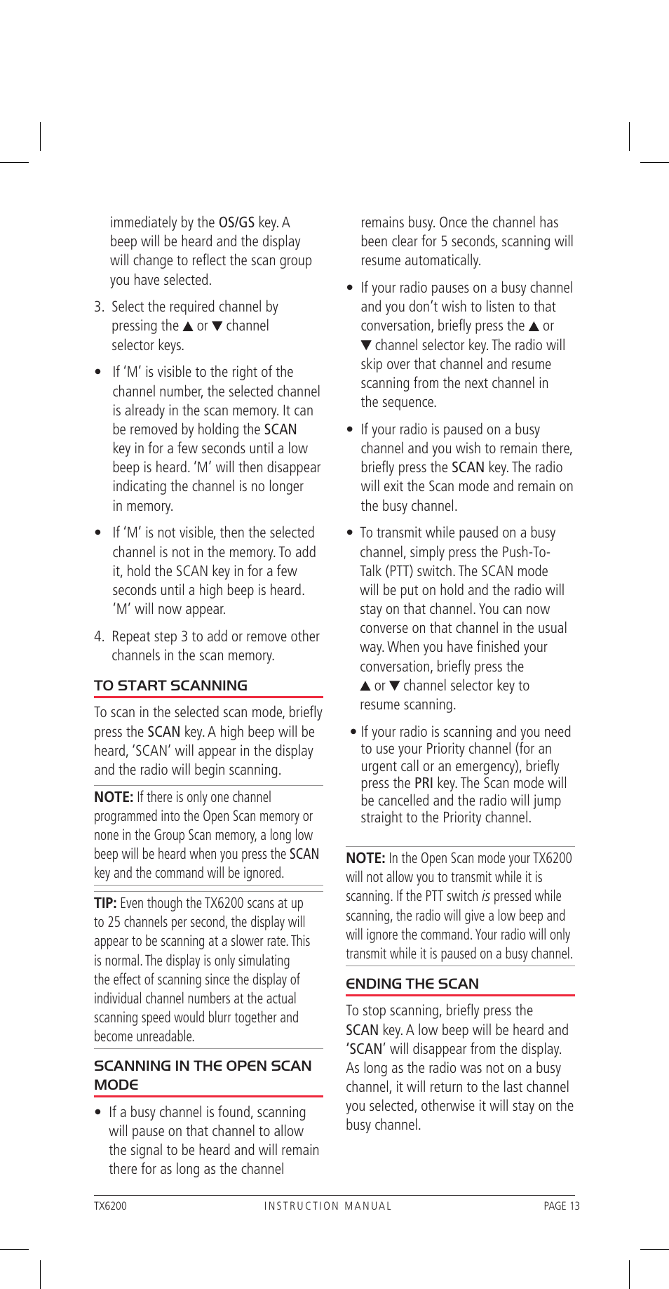 GME TX6200 User Manual | Page 13 / 36