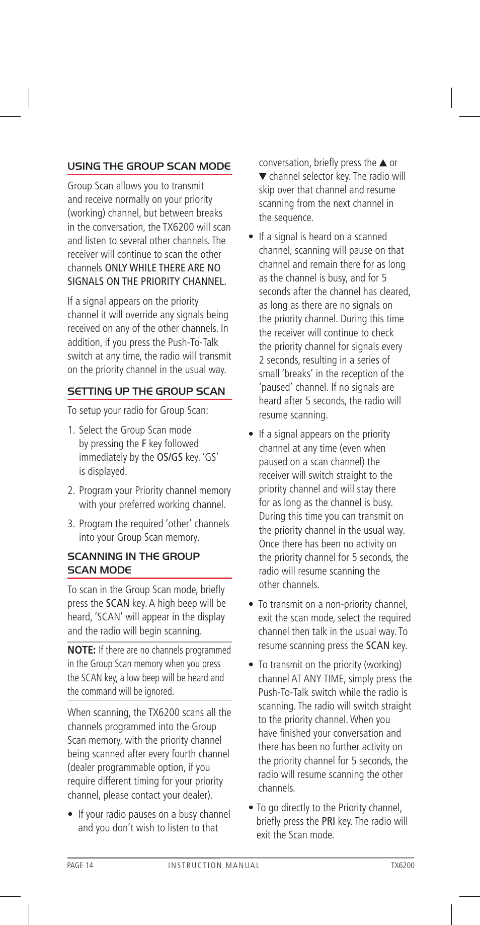 GME TX6200 User Manual | Page 14 / 36