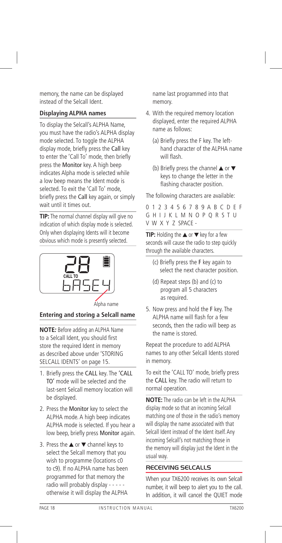 GME TX6200 User Manual | Page 18 / 36