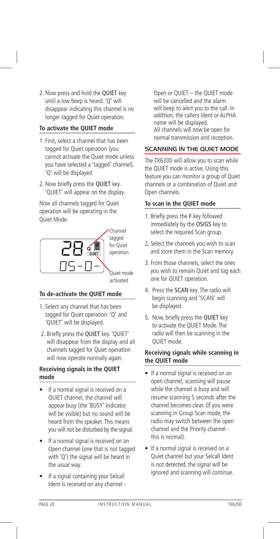 GME TX6200 User Manual | Page 20 / 36