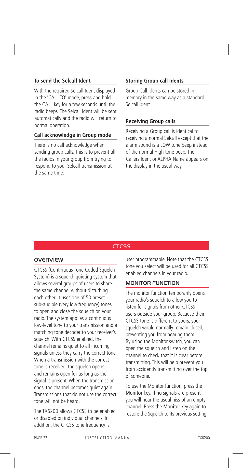 GME TX6200 User Manual | Page 22 / 36
