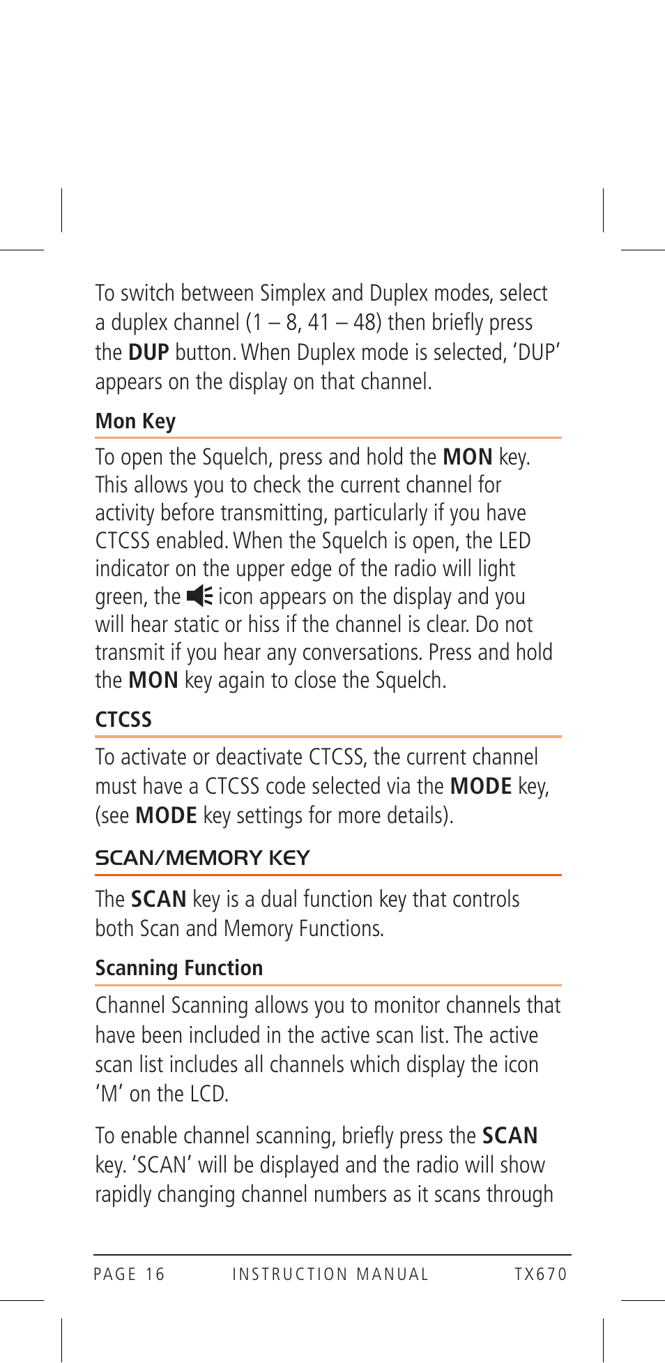 GME TX670 User Manual | Page 16 / 32