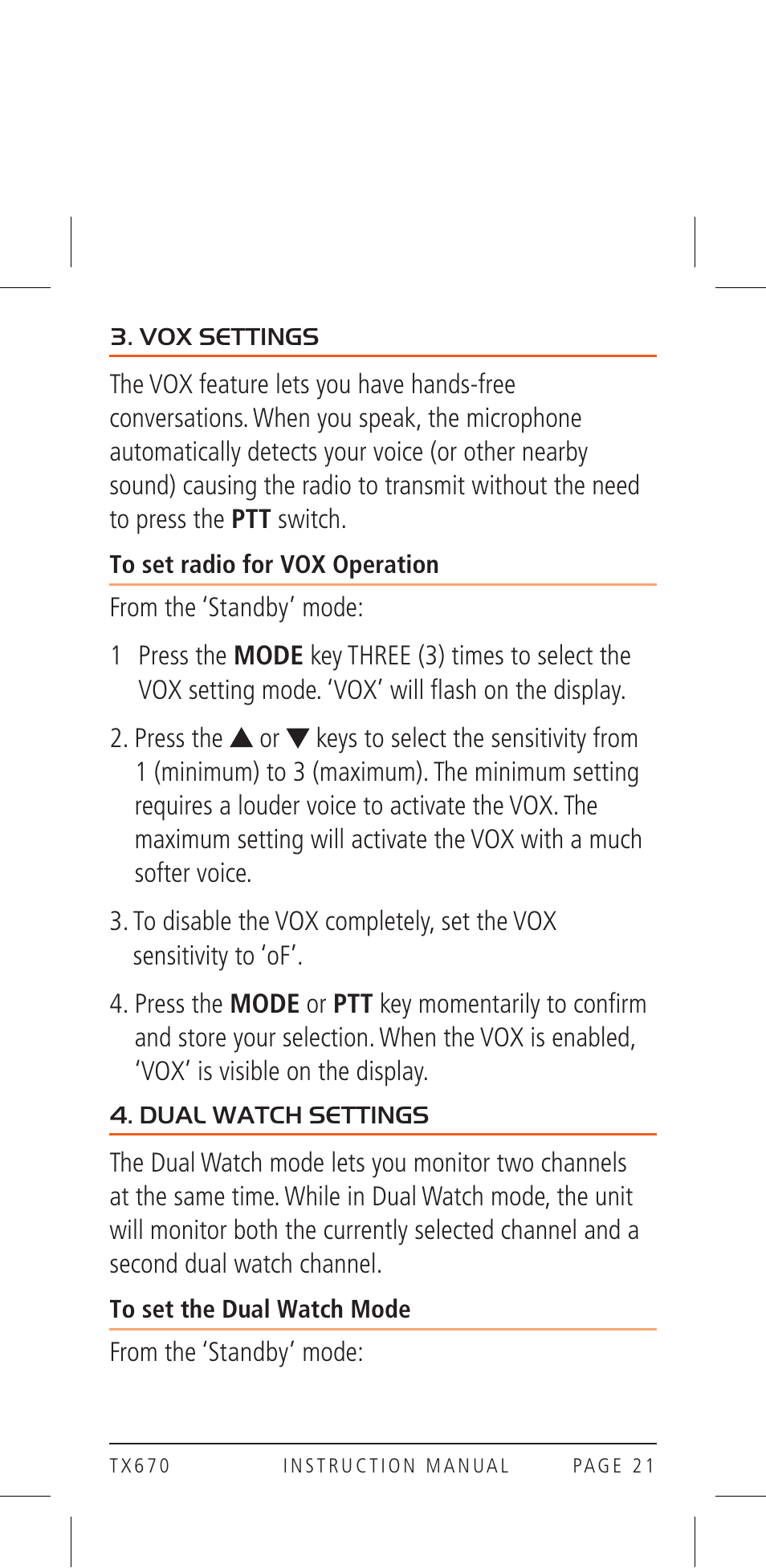 GME TX670 User Manual | Page 21 / 32