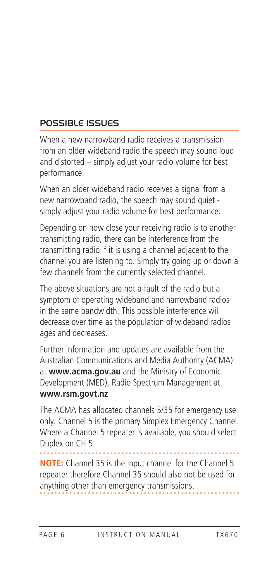 GME TX670 User Manual | Page 6 / 32