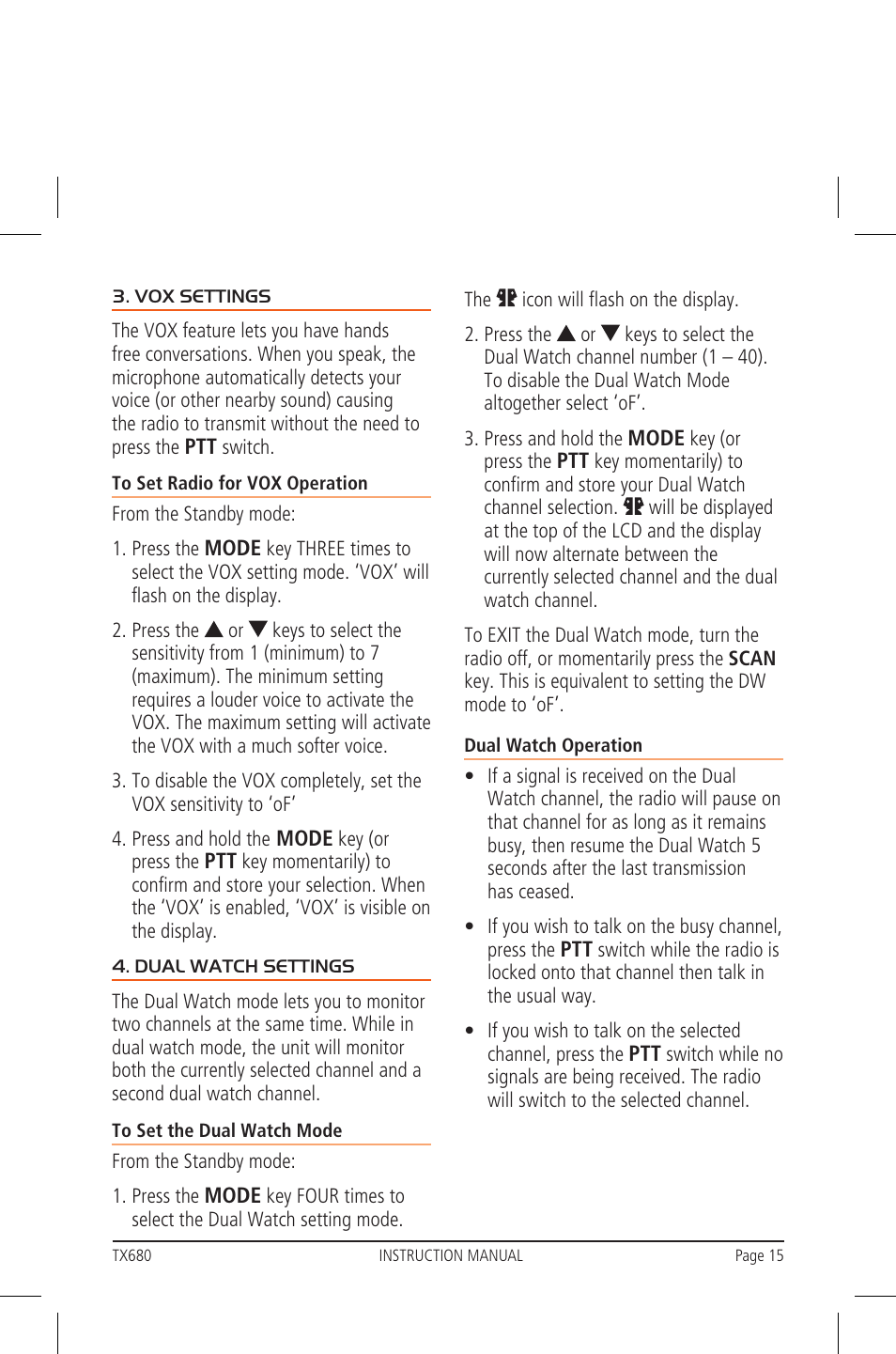 GME TX680 User Manual | Page 15 / 24