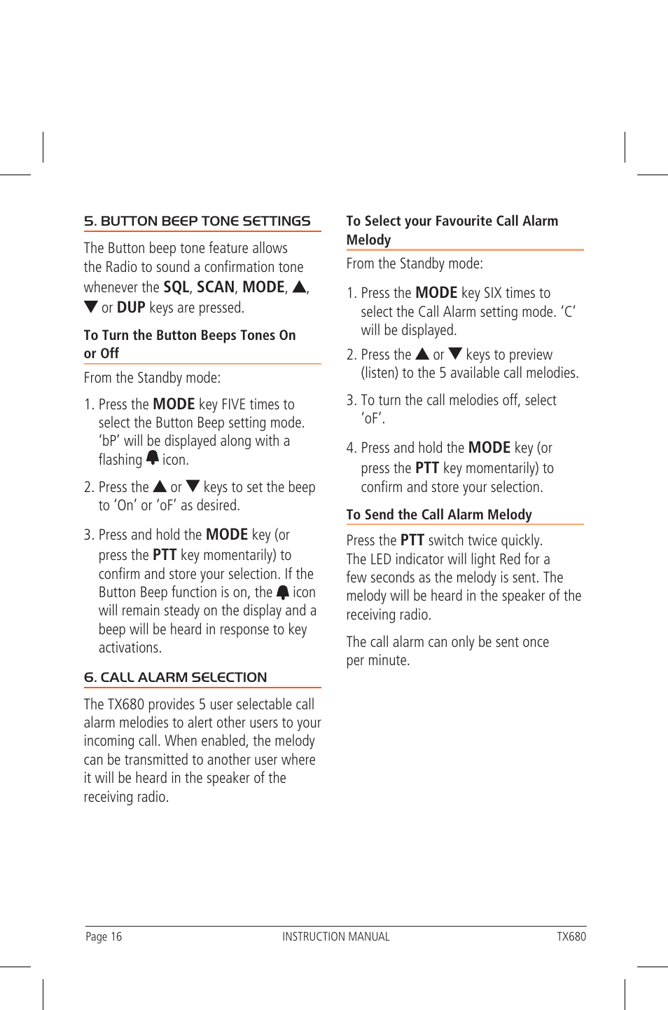 GME TX680 User Manual | Page 16 / 24