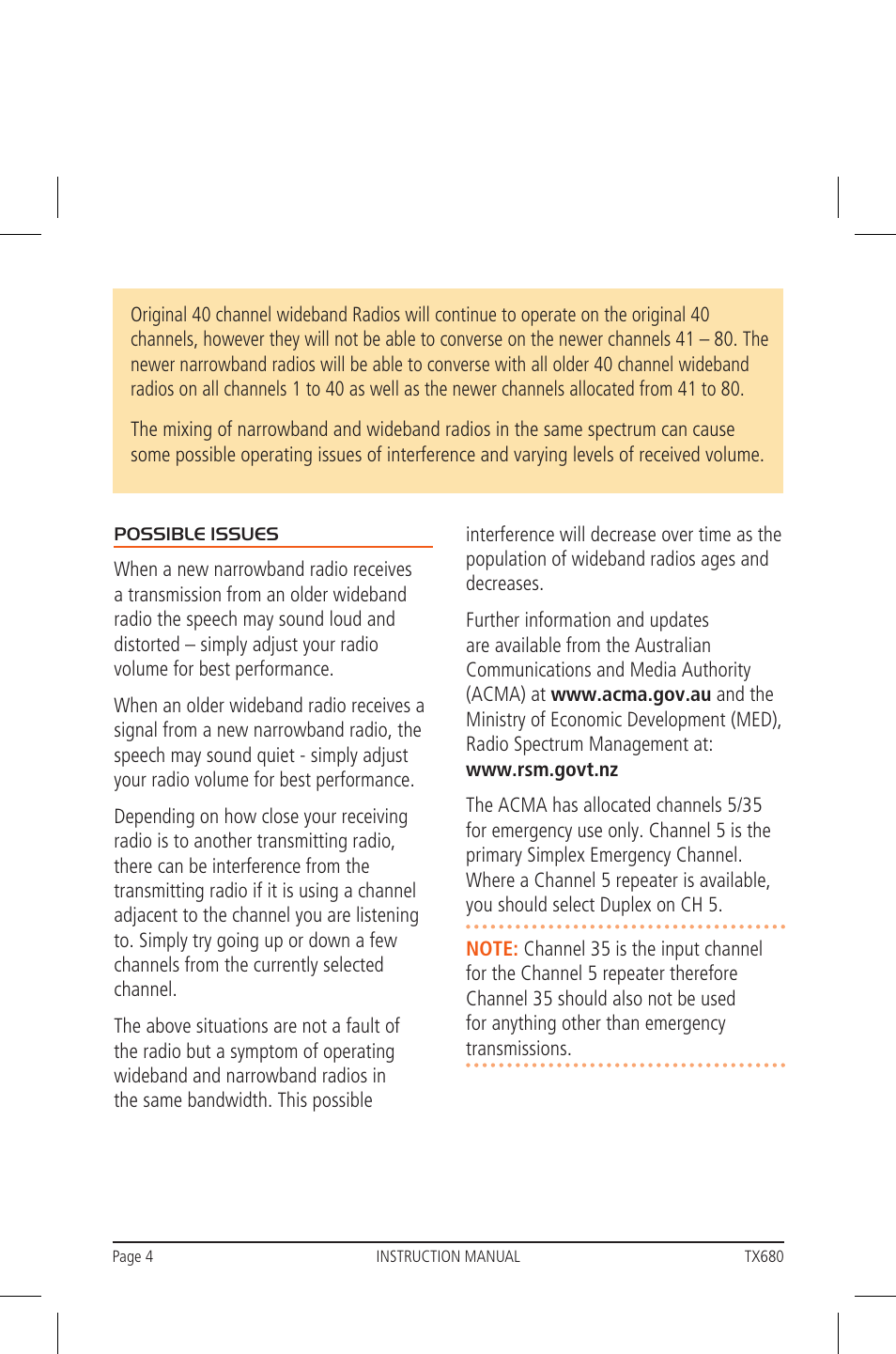 GME TX680 User Manual | Page 4 / 24