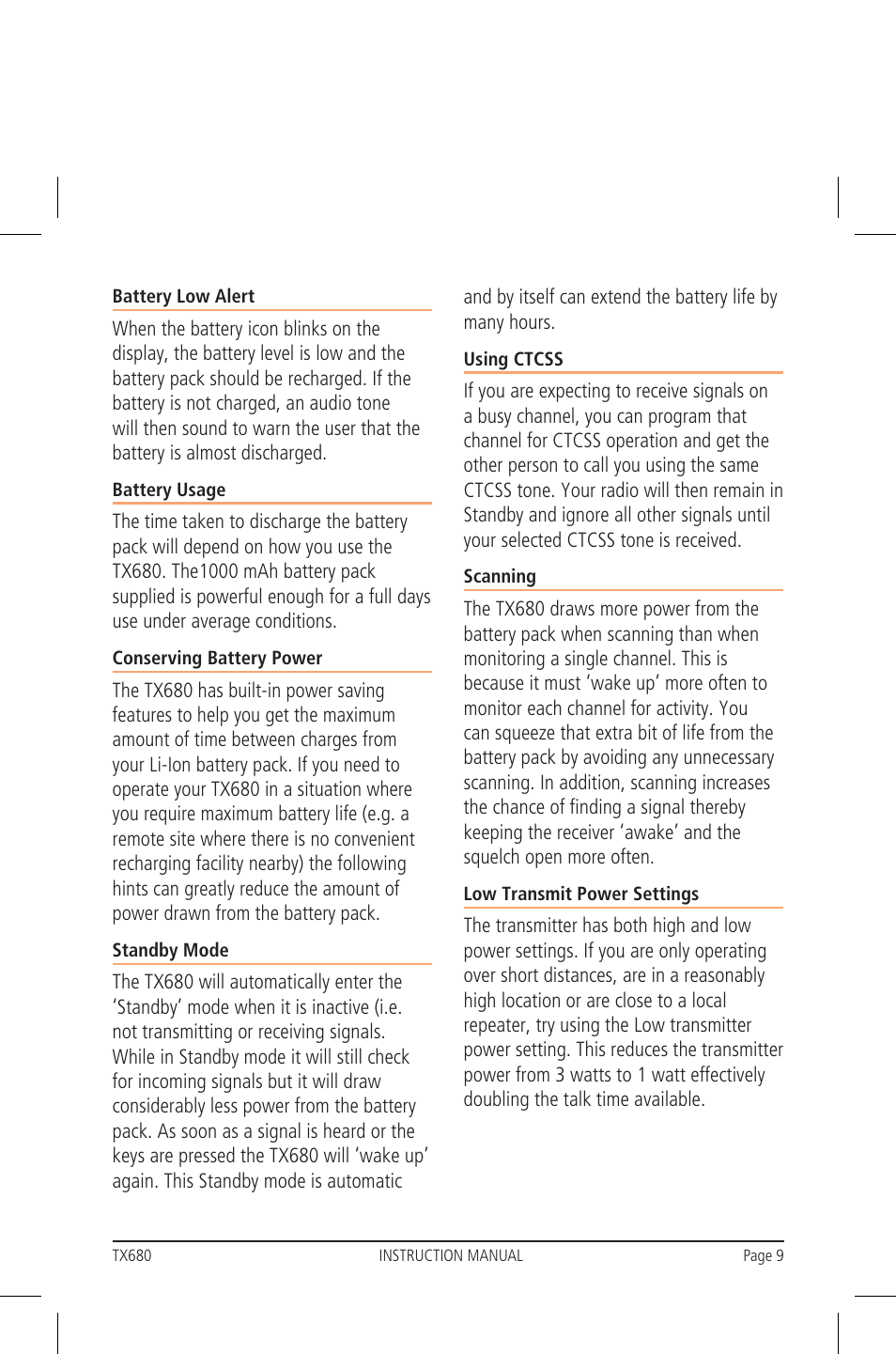 GME TX680 User Manual | Page 9 / 24