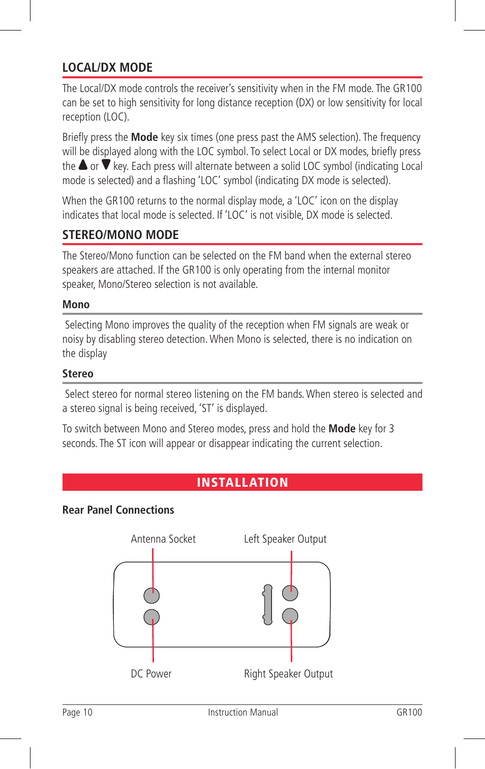 GME GR100 User Manual | Page 10 / 16