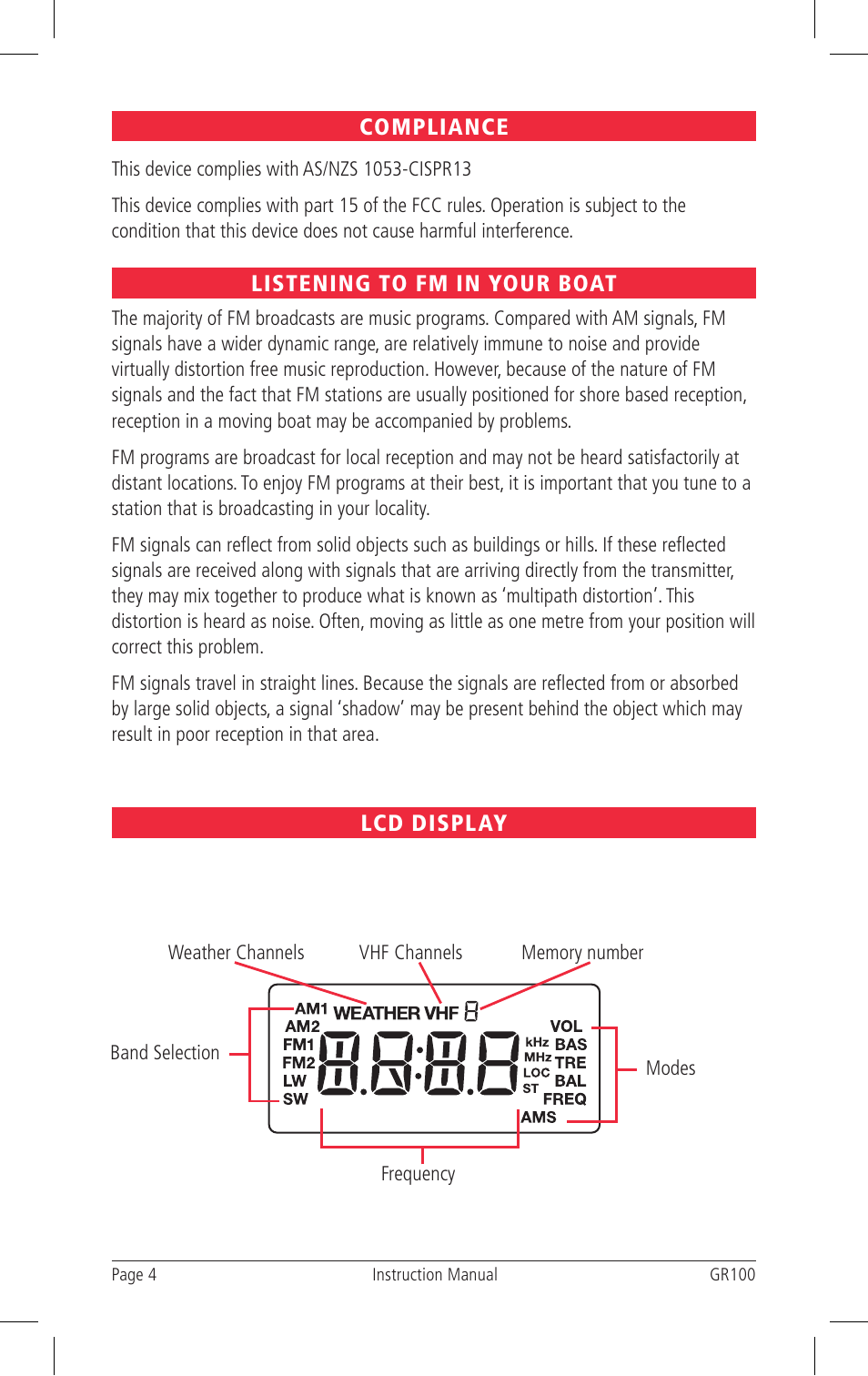 GME GR100 User Manual | Page 4 / 16