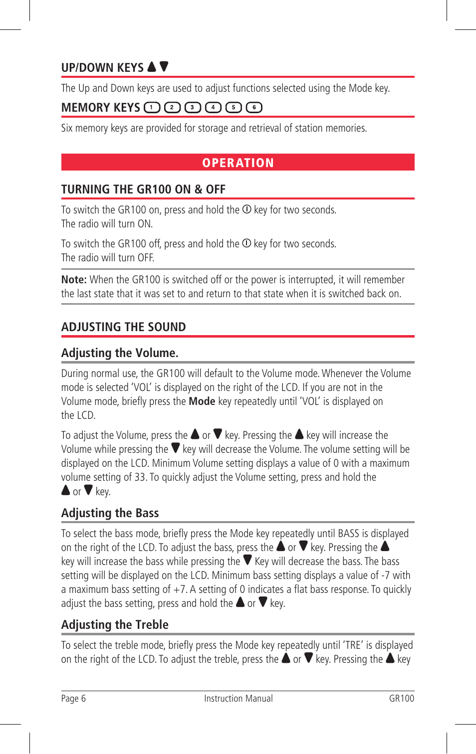 GME GR100 User Manual | Page 6 / 16