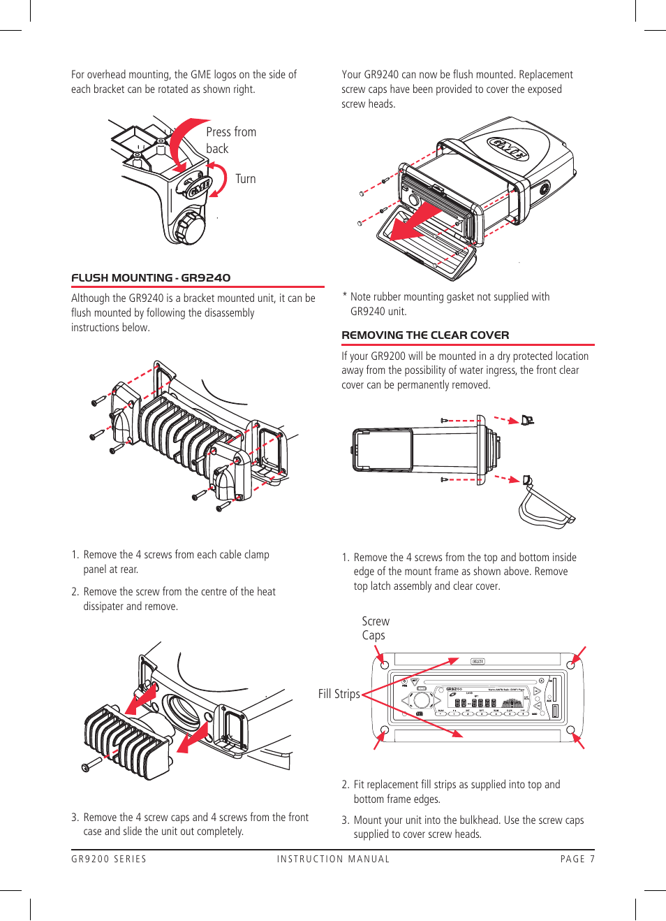 GME GR9240W User Manual | Page 7 / 20