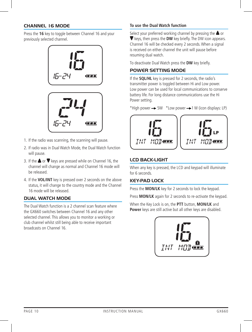 GME GX660 User Manual | Page 10 / 20