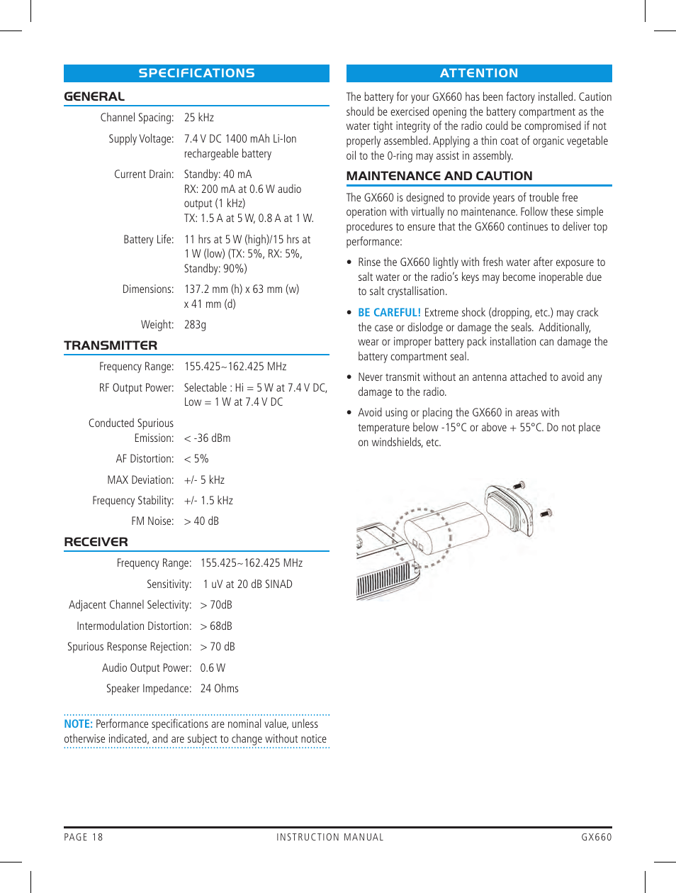 GME GX660 User Manual | Page 18 / 20