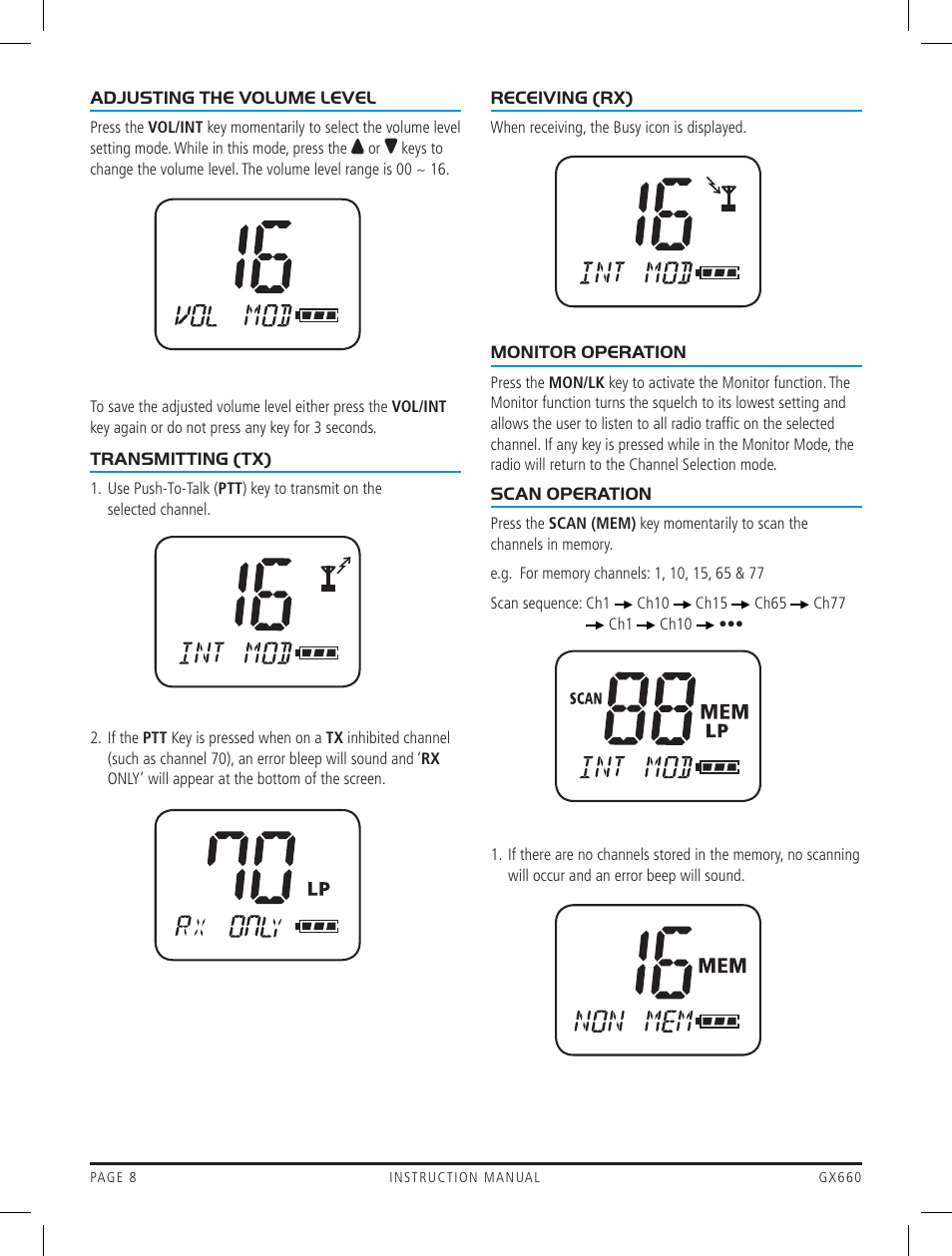 GME GX660 User Manual | Page 8 / 20