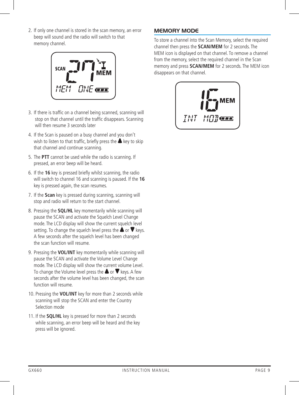 GME GX660 User Manual | Page 9 / 20