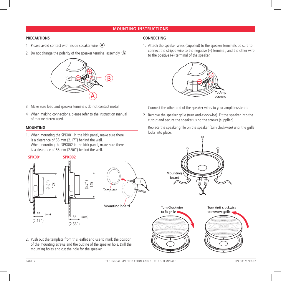 GME SPK002W User Manual | Page 2 / 8