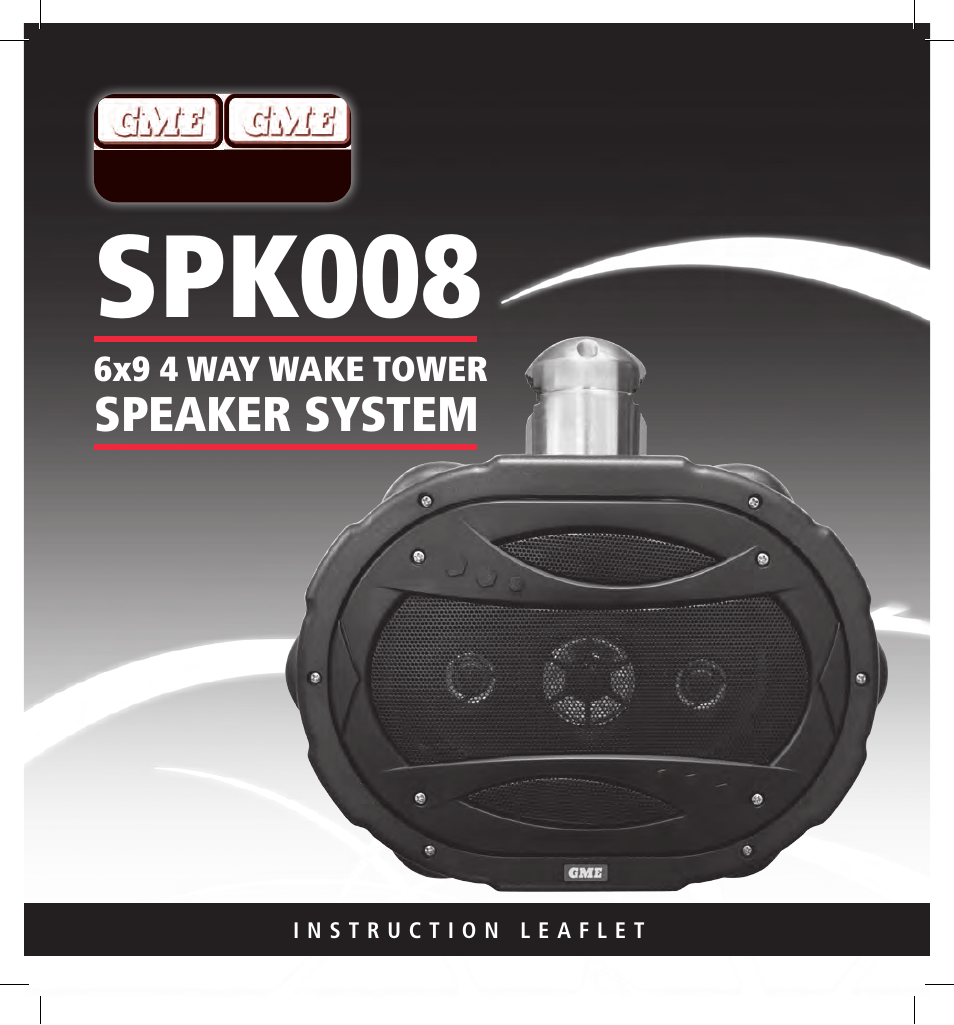 GME SPK008B User Manual | 4 pages