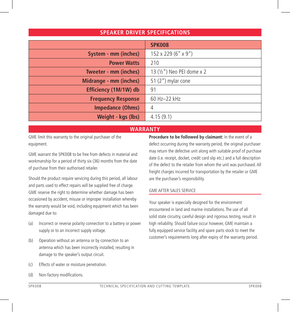 GME SPK008B User Manual | Page 3 / 4