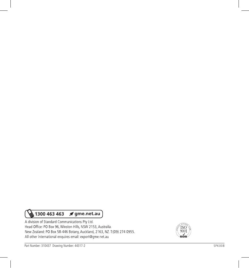 GME SPK008B User Manual | Page 4 / 4