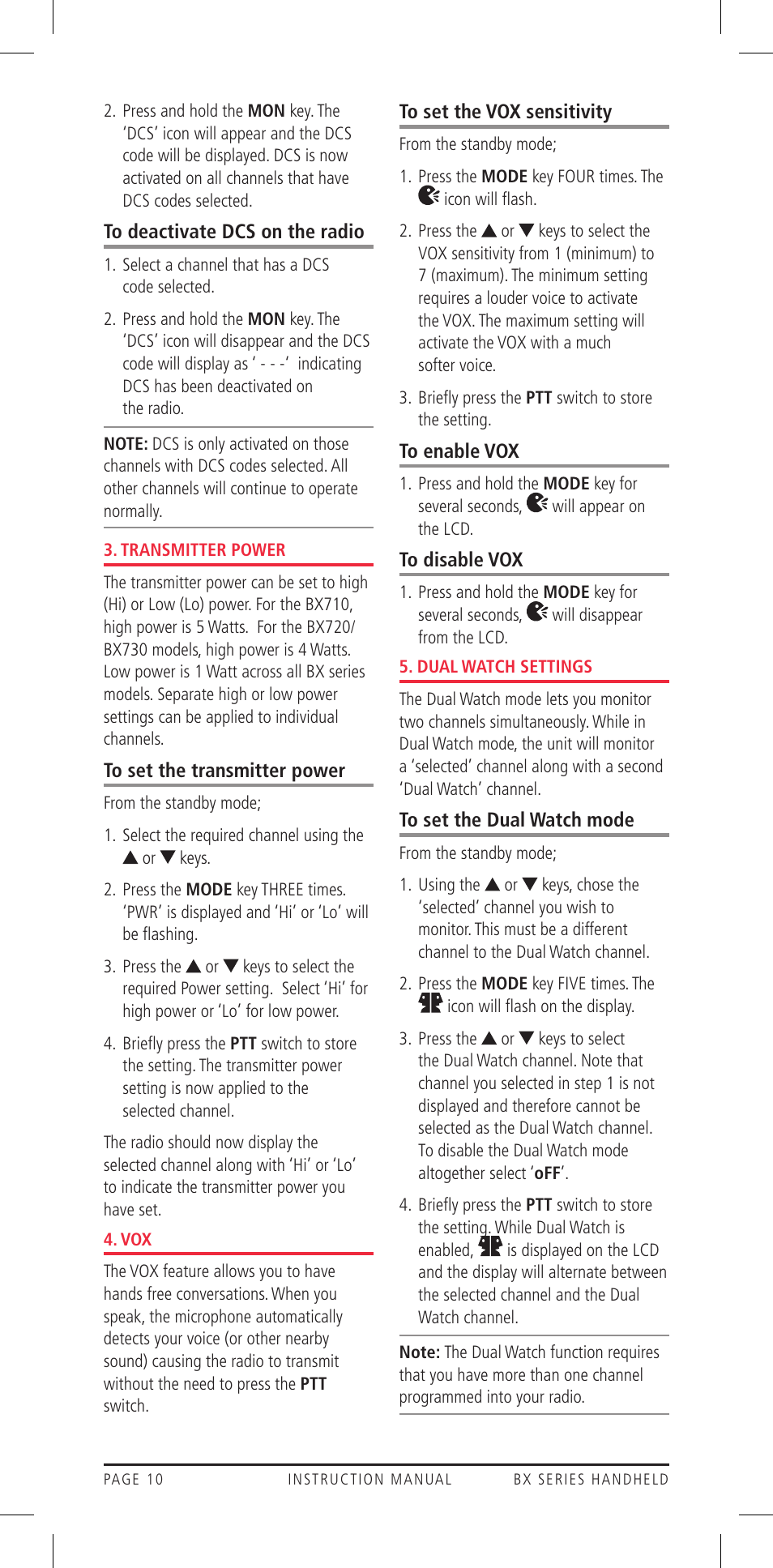 GME BX710 User Manual | Page 10 / 16